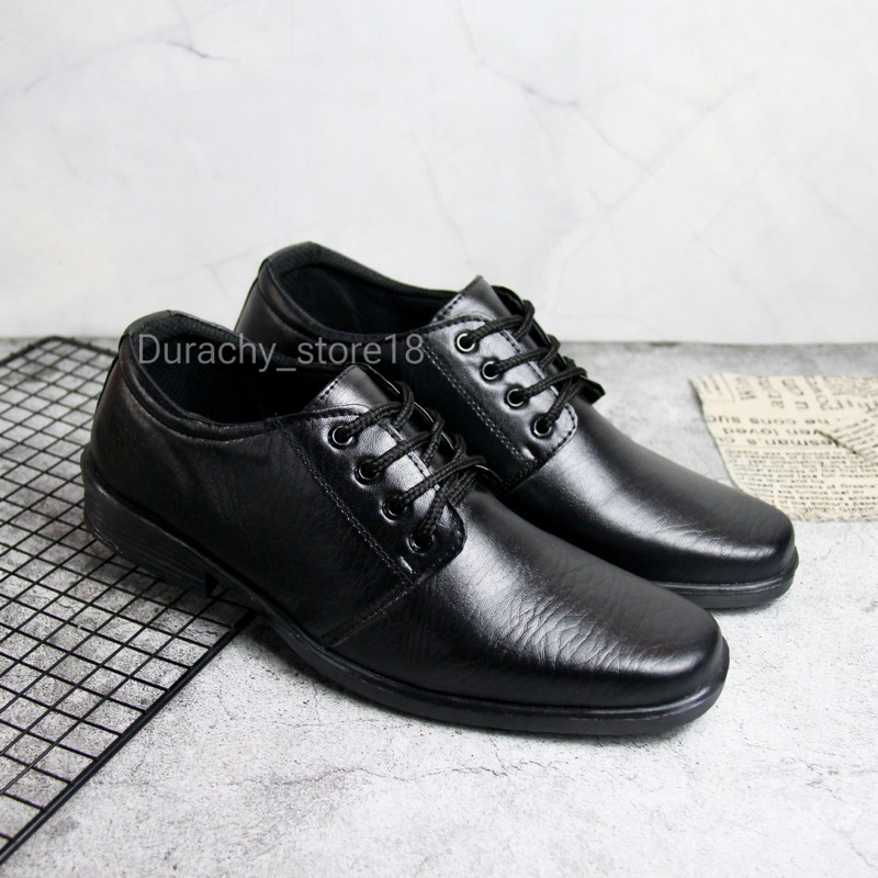 Jual DURACHY Sepatu Pantofel Pria Tali | Formal Kerja Kantor Kulit ...