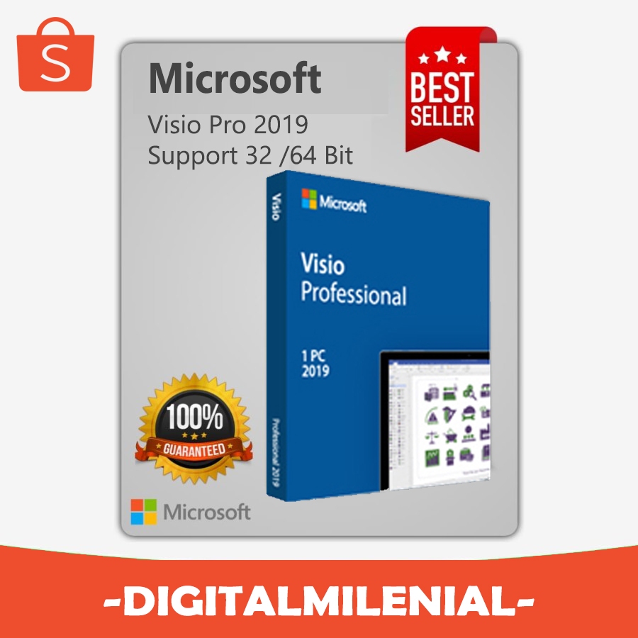 Jual Promo Ms Visio 2019 Professional Plus Digital key original ...
