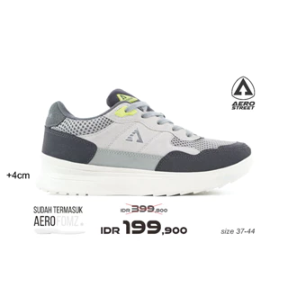 Aerostreet 37-44 Ortiz Natural Abu Abu - Sepatu Sneakers Sport