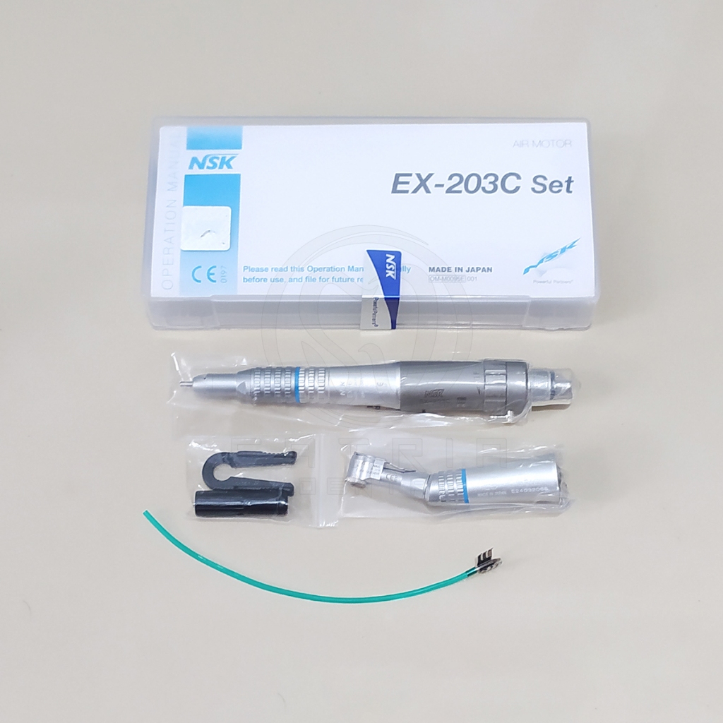 Jual Dental Handpiece Low Speed Set NSK Straight Contra Angle Air Motor ...