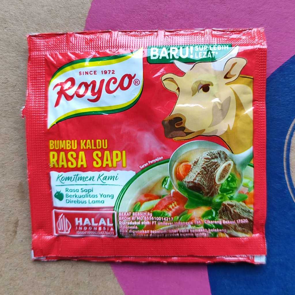 Jual 24 SACHET / 2 RENCENG ROYCO RASA AYAM / RASA SAPI PENYEDAP RASA ...
