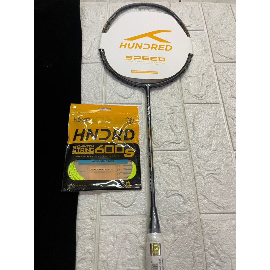 Jual Raket Badminton Hundred Viper 9000 Attack Attk Hndrd Original 100% ...