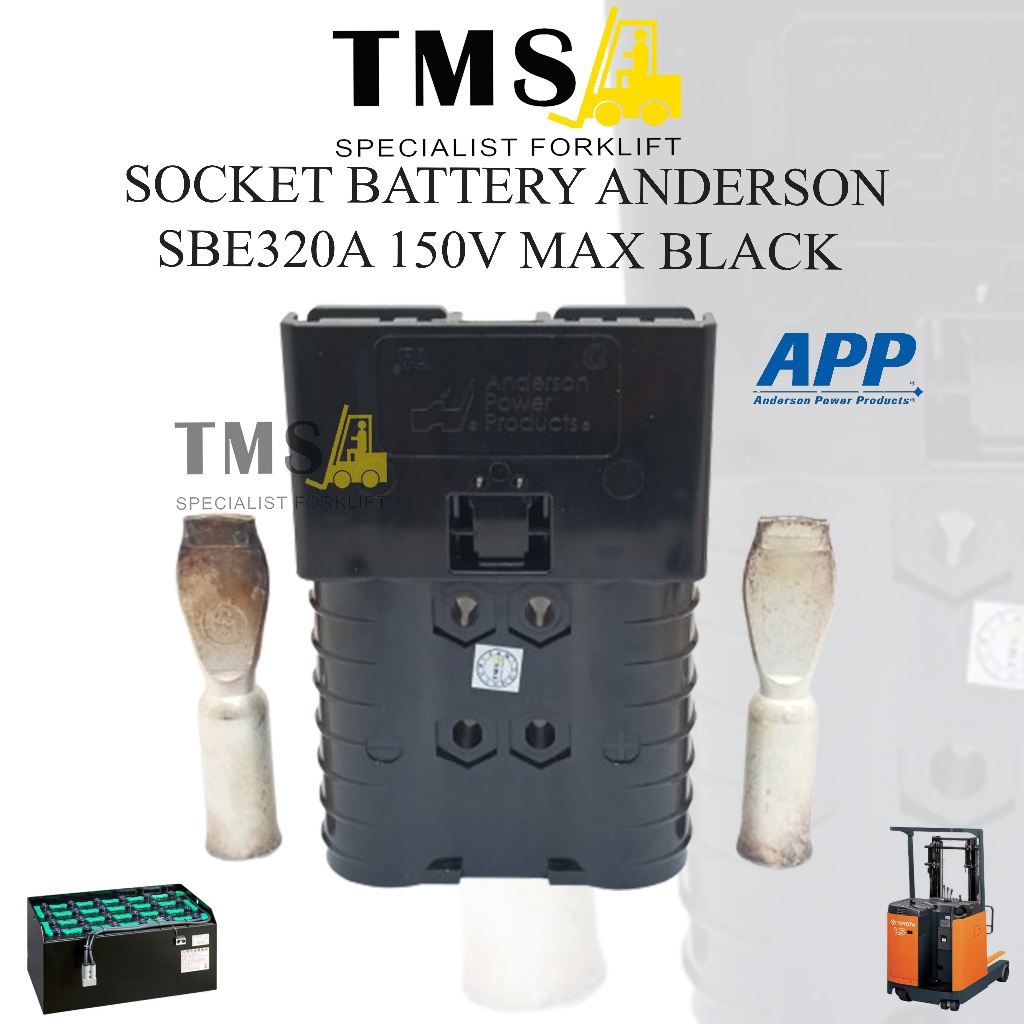Jual Socket Battery Anderson SBE 320A 150V Max For Forklift Black ...