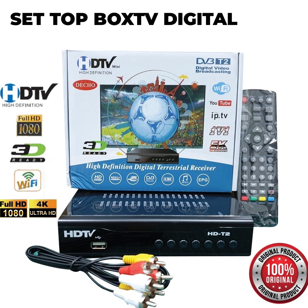 Jual Lagi Tren Set Top Box TV Digital Receiver DVBT2 Penerima Siaran ...
