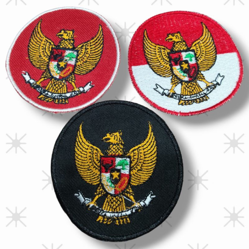 Jual Logo Garuda Non Timbul Merah putih/Custom | Shopee Indonesia