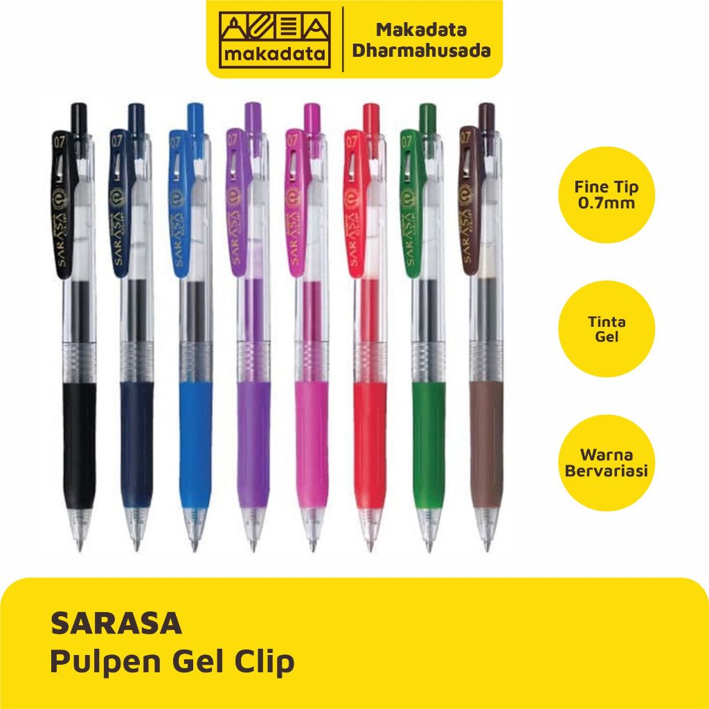 Jual BALLPOINT | BOLPEN | PULPEN GEL SARASA CLIP 0.7MM ( 1 PCS