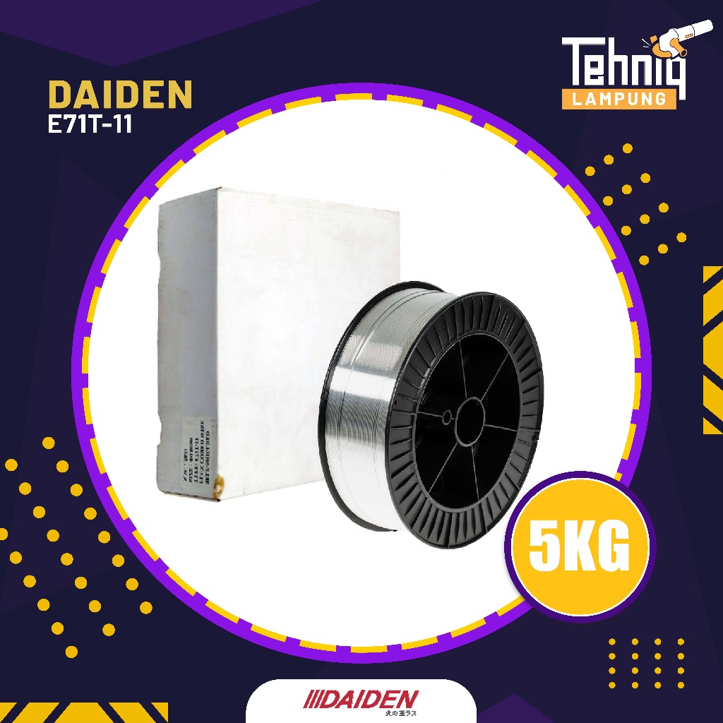 Jual Kawat Las DAIDEN E71T-11 WELDING WIRE MIG (FLUX CORE 0.8MM-5KG ...