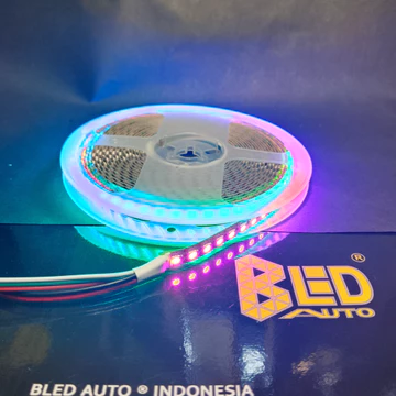 Bledauto Grosir 5m Lampu Led Strip WS2812 RGB DMX 7.5mm