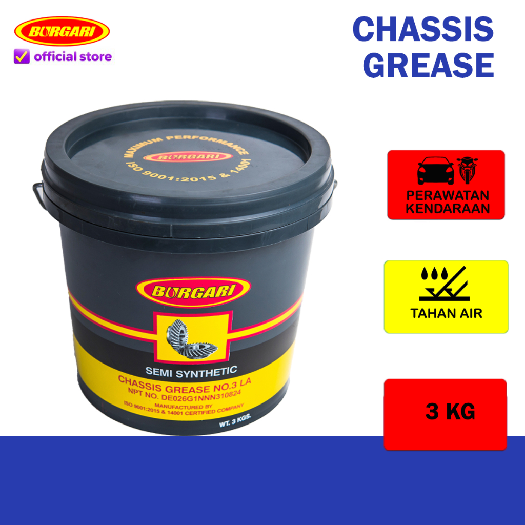 Jual Burgari Grease Chassis Pail 3 Kg / Gemuk Chassis | Shopee Indonesia