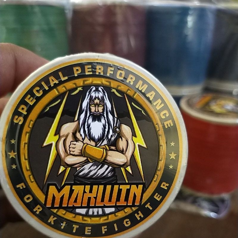 Jual 1 Slop gelasan senar layangan MAXWIN ZEUS klos BB bonit 1600 yard ...