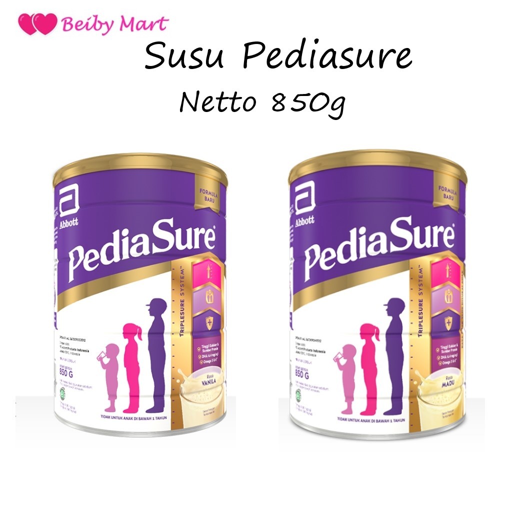 Jual Susu Anak PEDIASURE Triplesure Rasa Vanila / Madu Netto 850gr ...