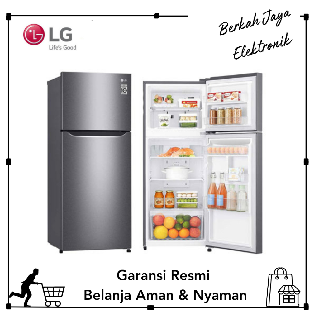 Jual Kulkas Lg Gn B Sqib Lemari Es Pintu L Inverter Garansi Resmi Shopee Indonesia