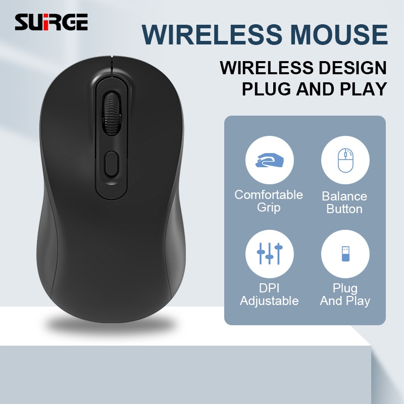 Jual SUIRGE Aksesori Komputer Perangkat Mouse Permainan Komputer 2.4G ...
