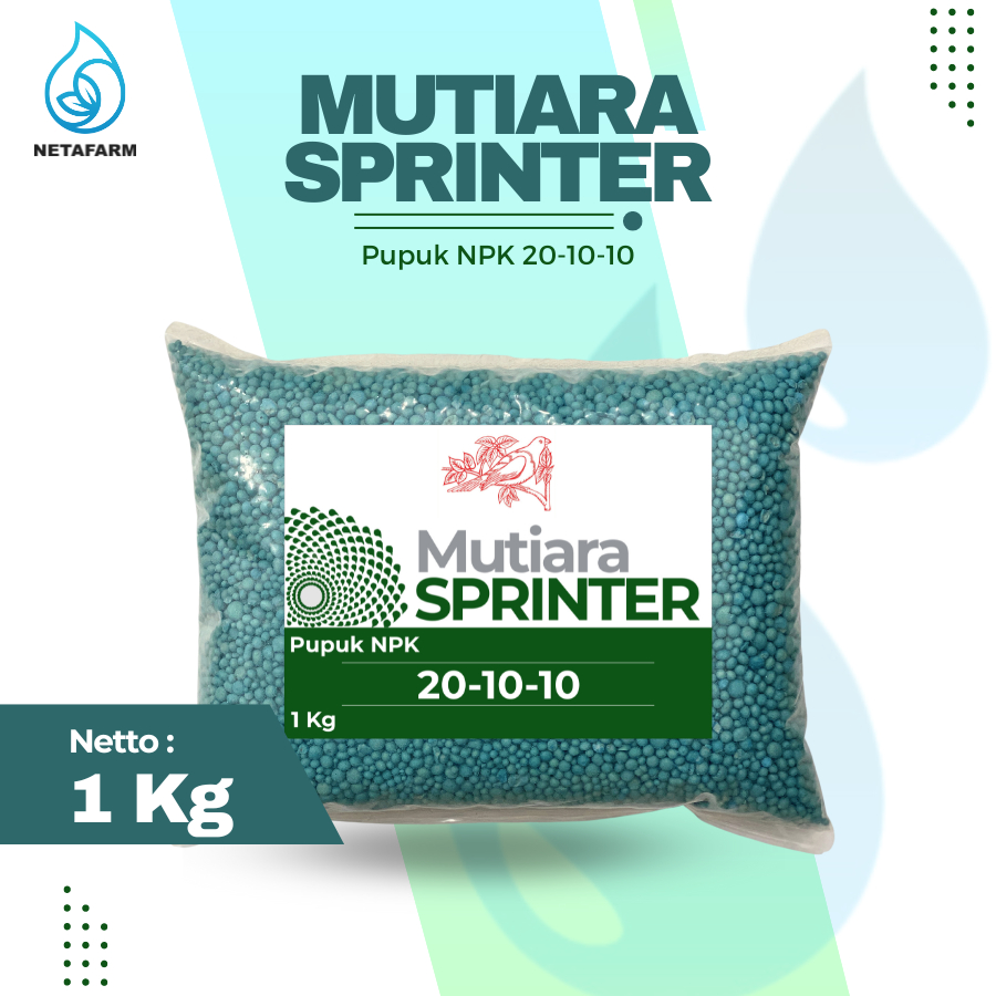 Jual Pupuk MEROKE - Mutiara SPRINTER NPK 20 -10 - 10 Repacking 1 kg ...