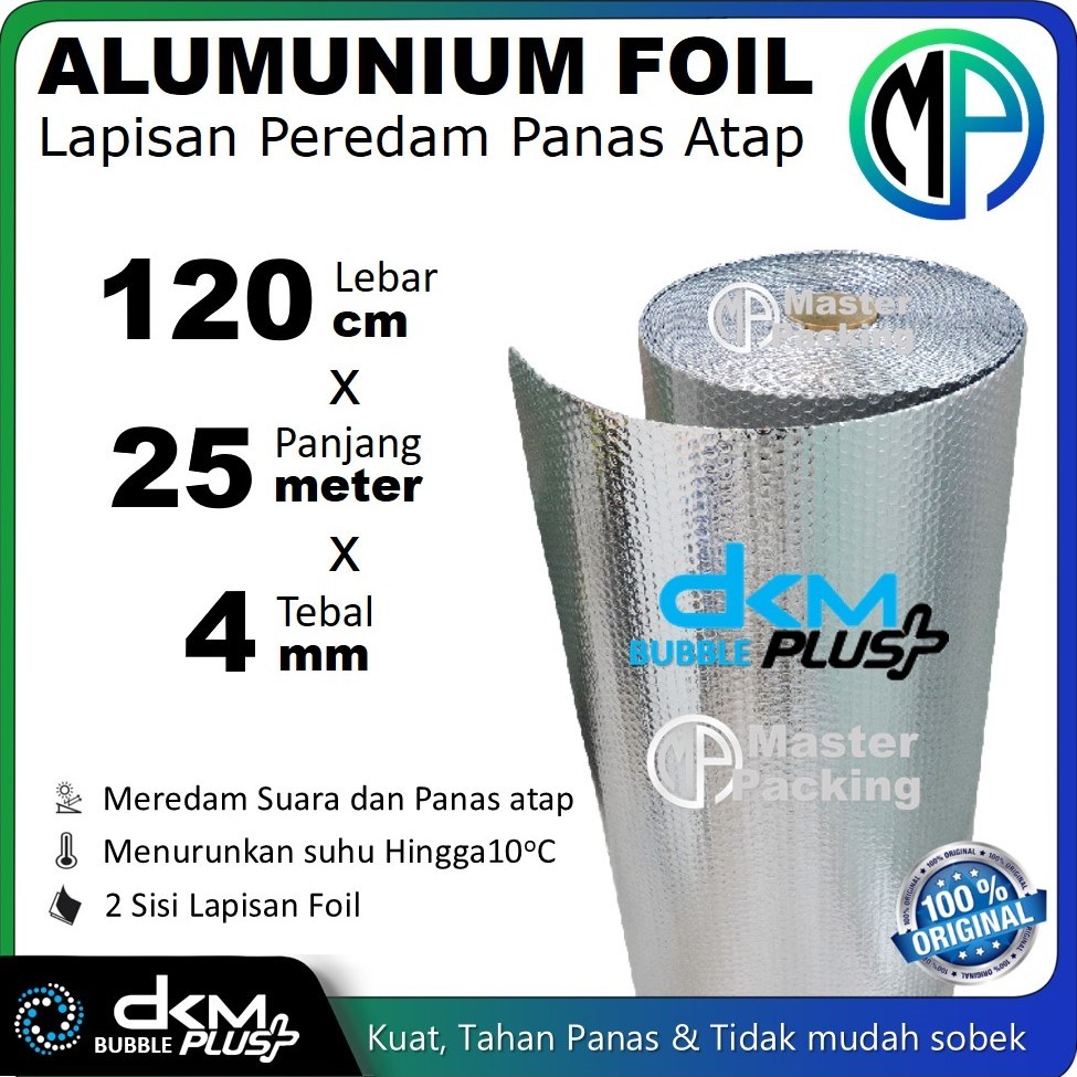 Jual Lapisan Metalizing Alumunium Foil Roll 120cm x 25m / PE Foam Foil ...