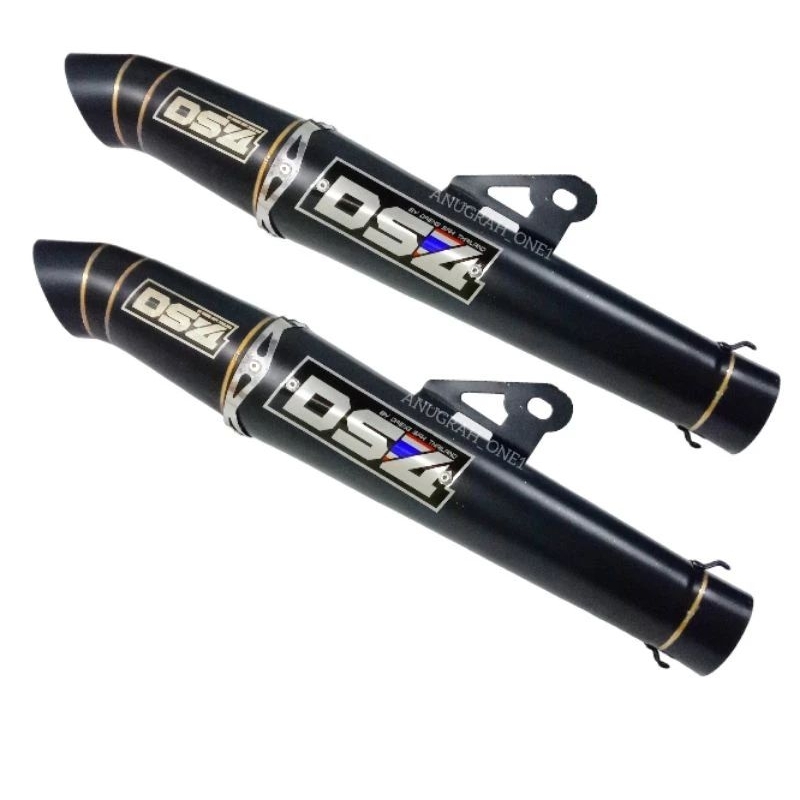 Jual Canister DS 4 Daeng sai4 type black doff powder coating pipe 51mm ...