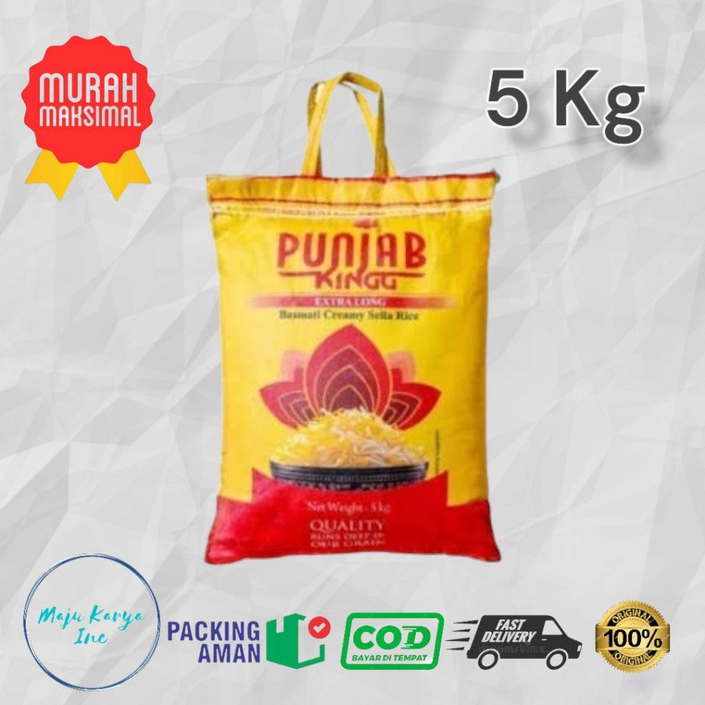 Jual Beras PUNJAB PREMIUM 5Kg Asli Impor India Beras Basmati | Shopee ...