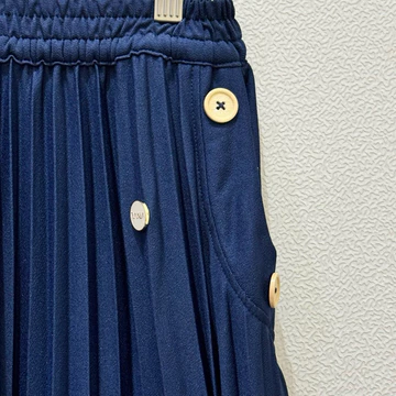 Rania Rok Plisket Premium SAKU Kantong Kancing