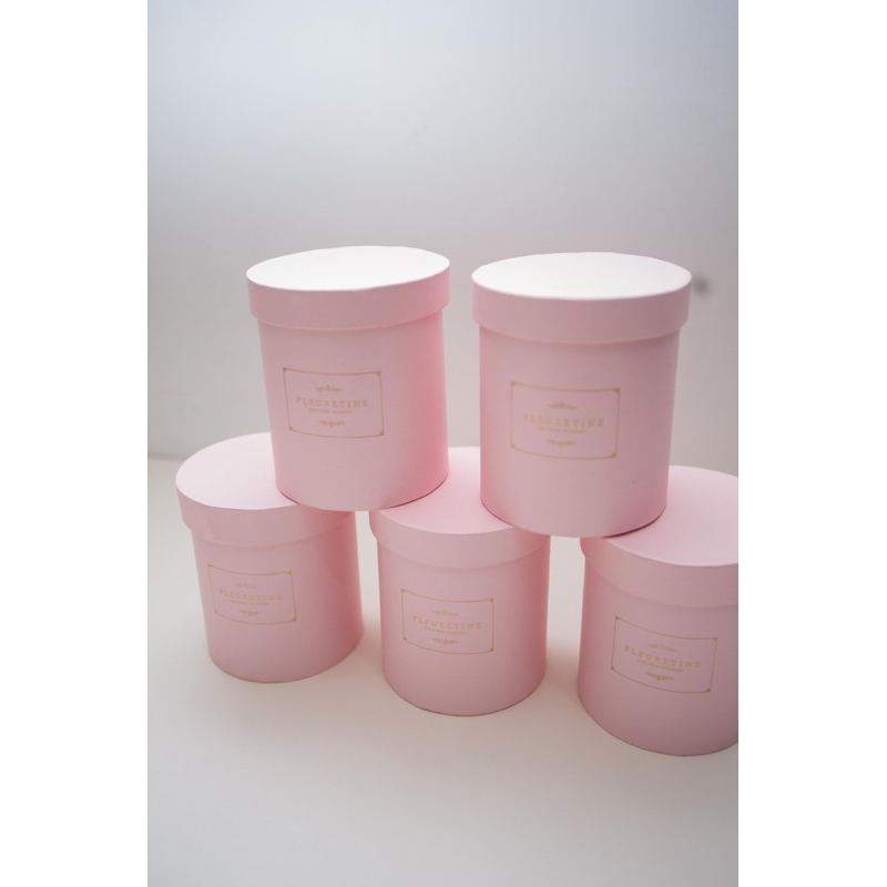 Jual Bloom box Hardbox Kotak Bulat Kotak Bunga Round box Diameter 15cm ...