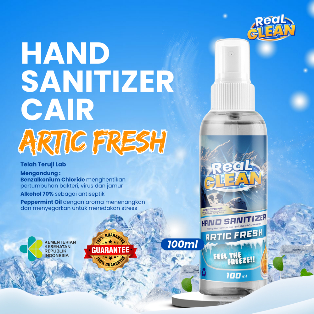 Jual Real Clean Hand Sanitizer Cair Liquid Sanitizer - Handsanitizer ...