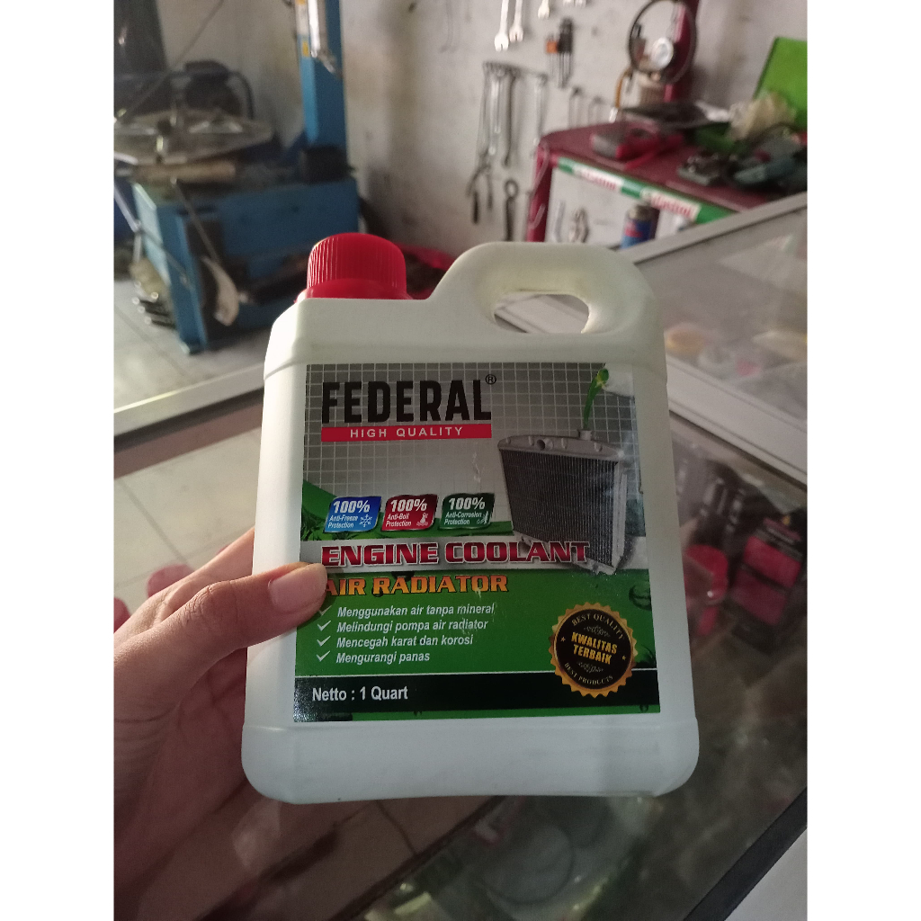 Jual Air Radiator Air Coolant federal 1 liter 100ml | Shopee Indonesia