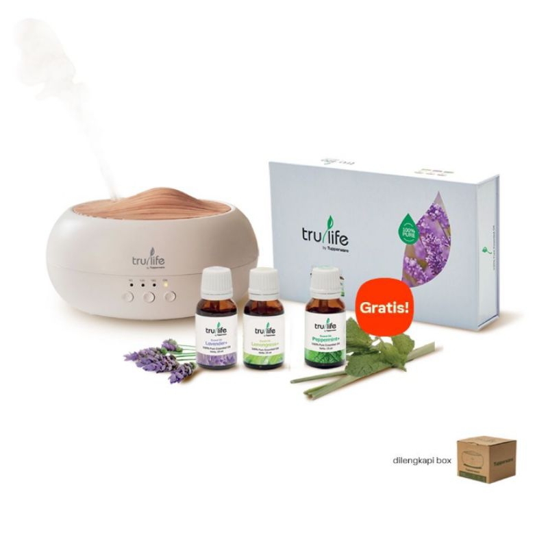 Jual Trulife sonic mist diffuser tupperware with gift | Shopee Indonesia
