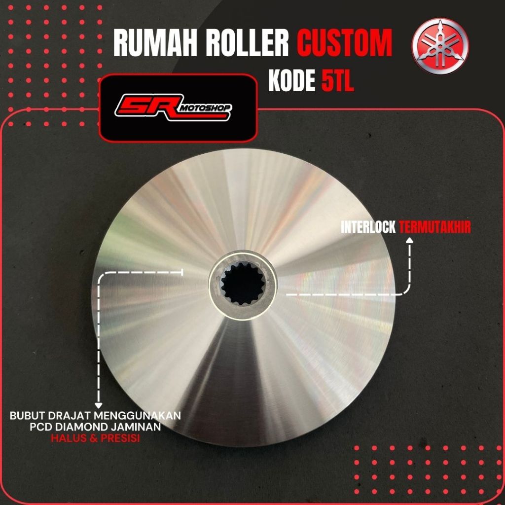Jual PULLEY 1 SET CUSTOM BUBUT + KEROK JALUR PULI PART KODE 5LW 5TL ...