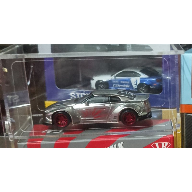 Jual mini gt 49 LBWK Nissan GTR Satin Silver loose | Shopee Indonesia