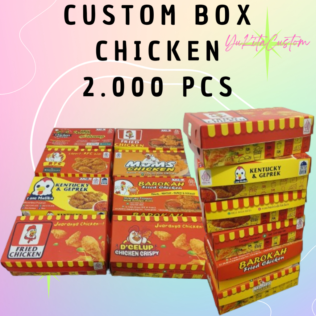 Jual Custom Box KFC fried chicken laminasi | Shopee Indonesia