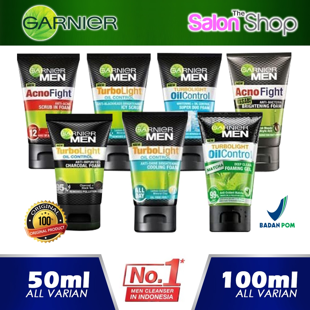 Jual Garnier Men Turbo Light Oil Control Whitening Super Duo Foam Garnier Men Tloc White Icy