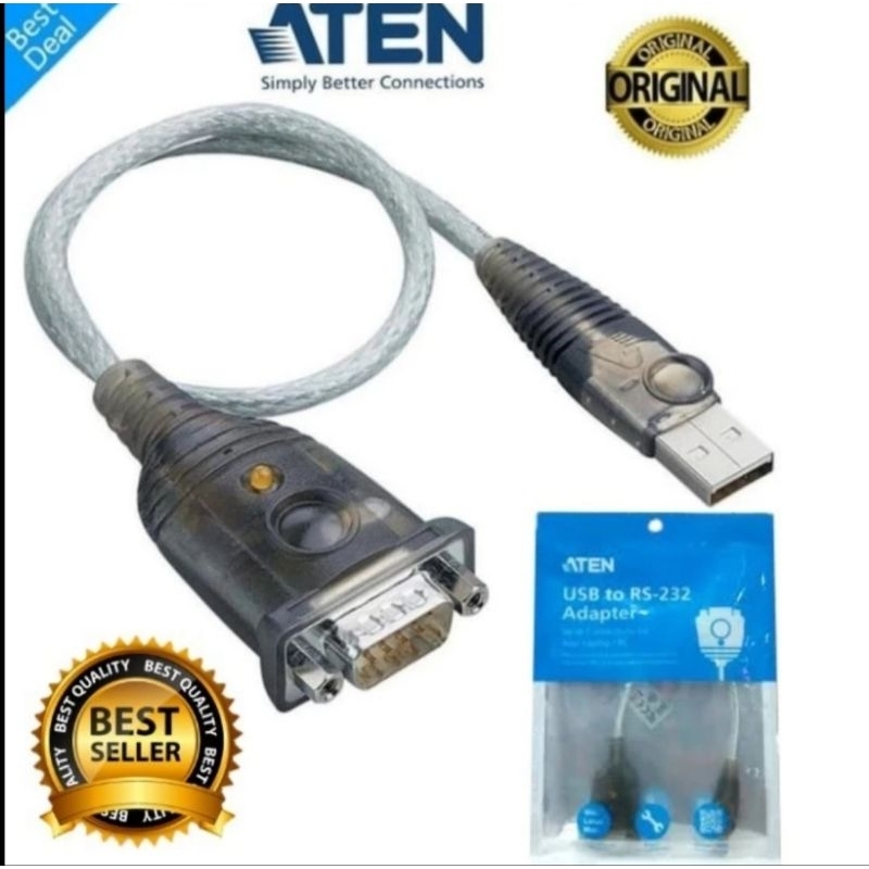 Jual ATEN UC-232A Converter USB To Serial/RS232 UC232A DB9 | Shopee ...