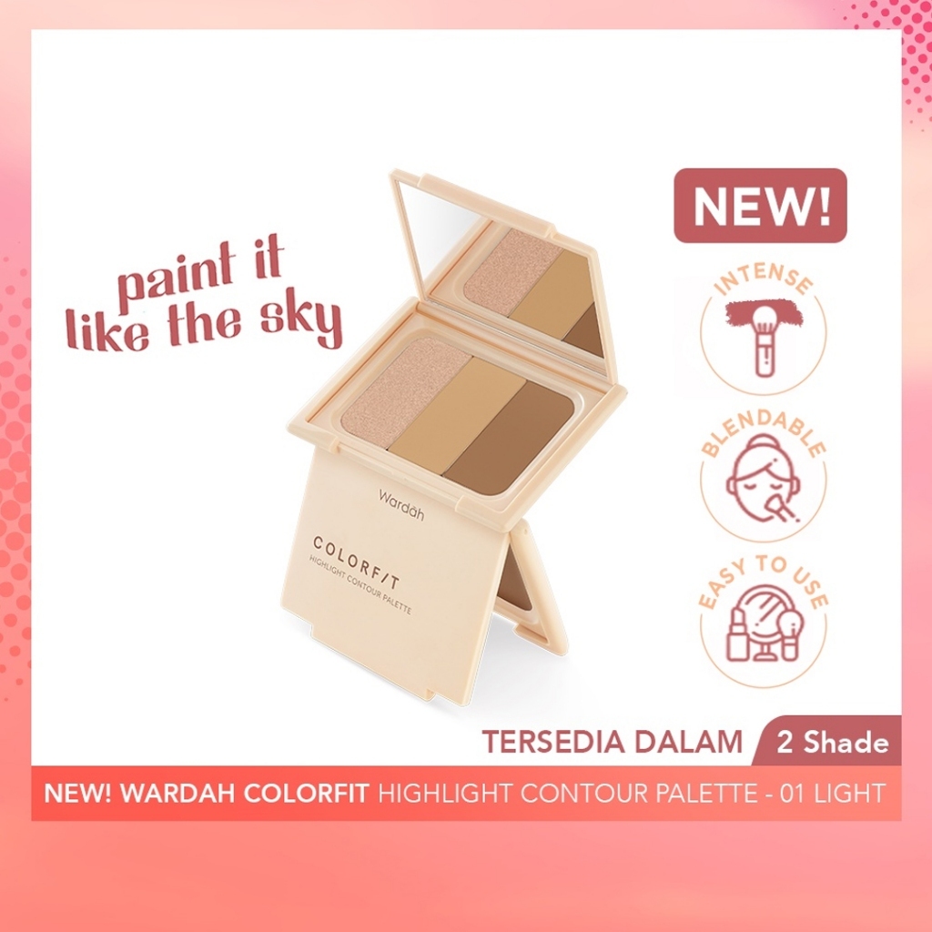 Jual Wardah Original Wardah Colorfit Highlight Contour Palette - 3 in 1 ...