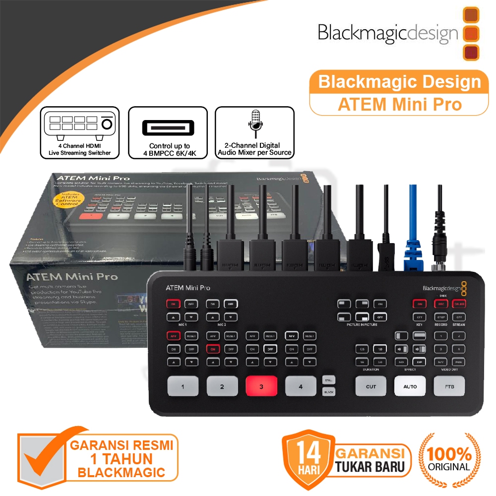 Blackmagic Design ATEM Mini Extreme ISO HDMI Live Stream