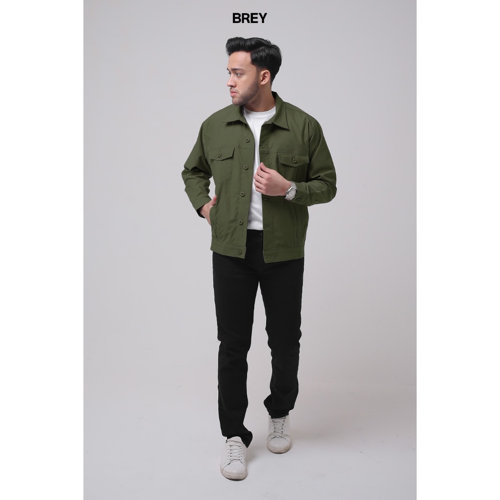 Jual BREY Jaket Pria Trucker Jacket Type 3 Basic Premium Original ...