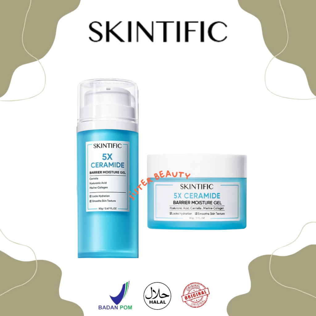 SisterBeauty - Skintific 5X Ceramide Barrier Repair Moisture Gel 6gr 30gr 50gr 80gr 100gr