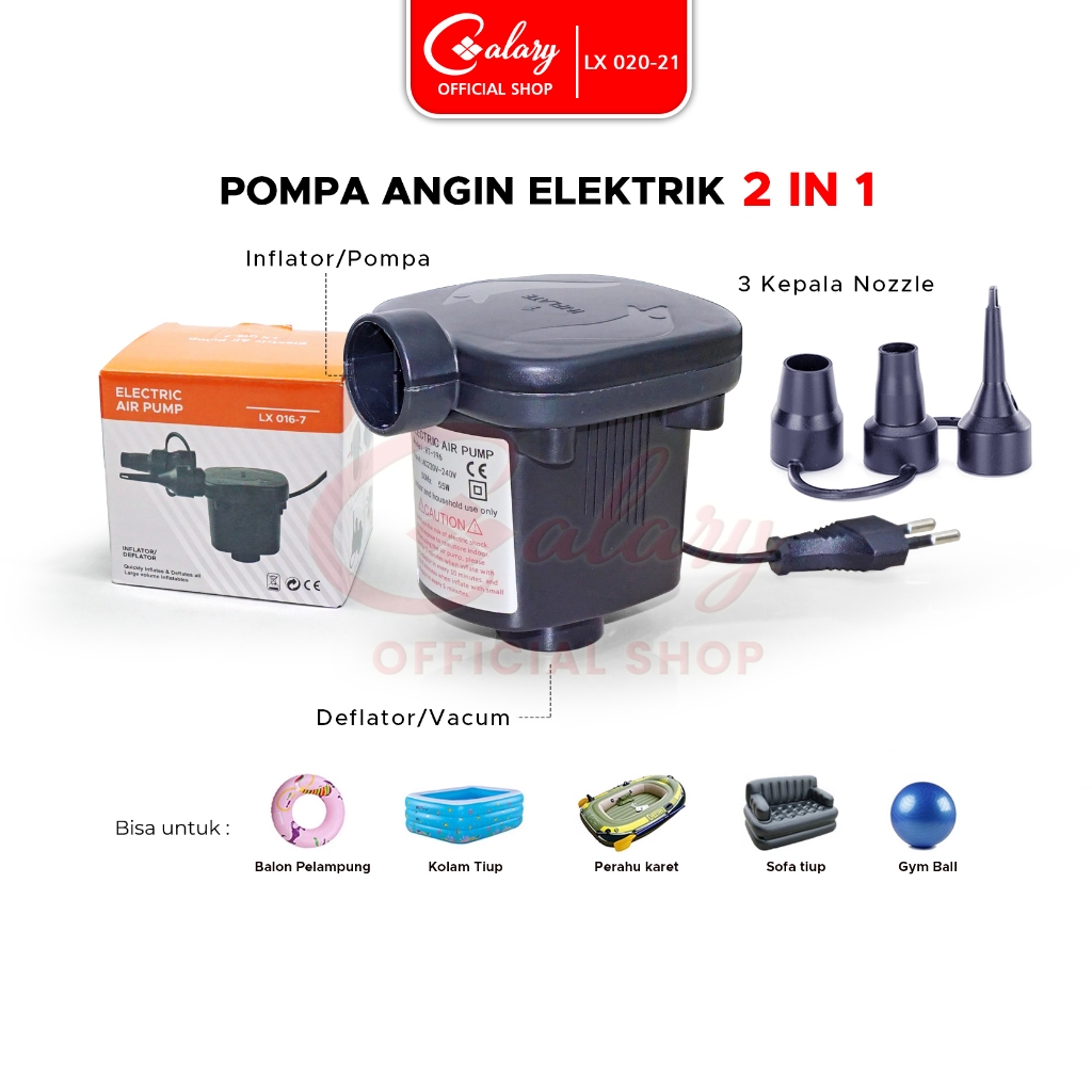 Jual Speeds Pompa Angin Elektrik Otomatis Untuk Kolam Renang Dan Kasur Angin Shopee