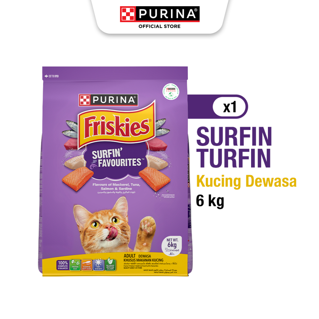 Jual FRISKIES Adult Surfin Turfin Makanan Kering Kucing Dewasa 6kg ...