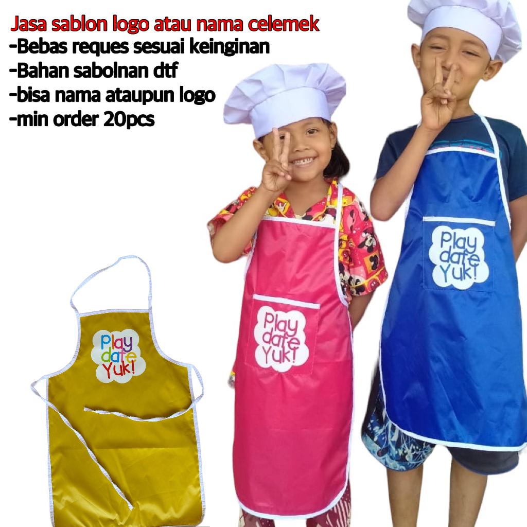 JASA SABLON LOGO ATAU NAMA CELEMEK/TOPI KOKI