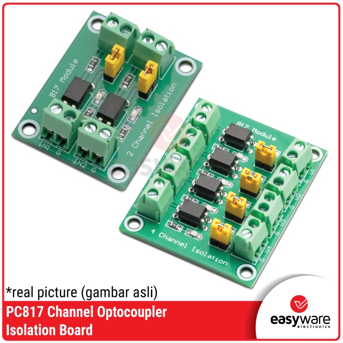 Jual PC817 1 2 4 8 Channel Optocoupler Isolation Board Voltage ...