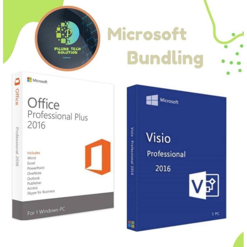 Jual Bundling Office+Visio+Project Pro 2016 Original License | Shopee ...