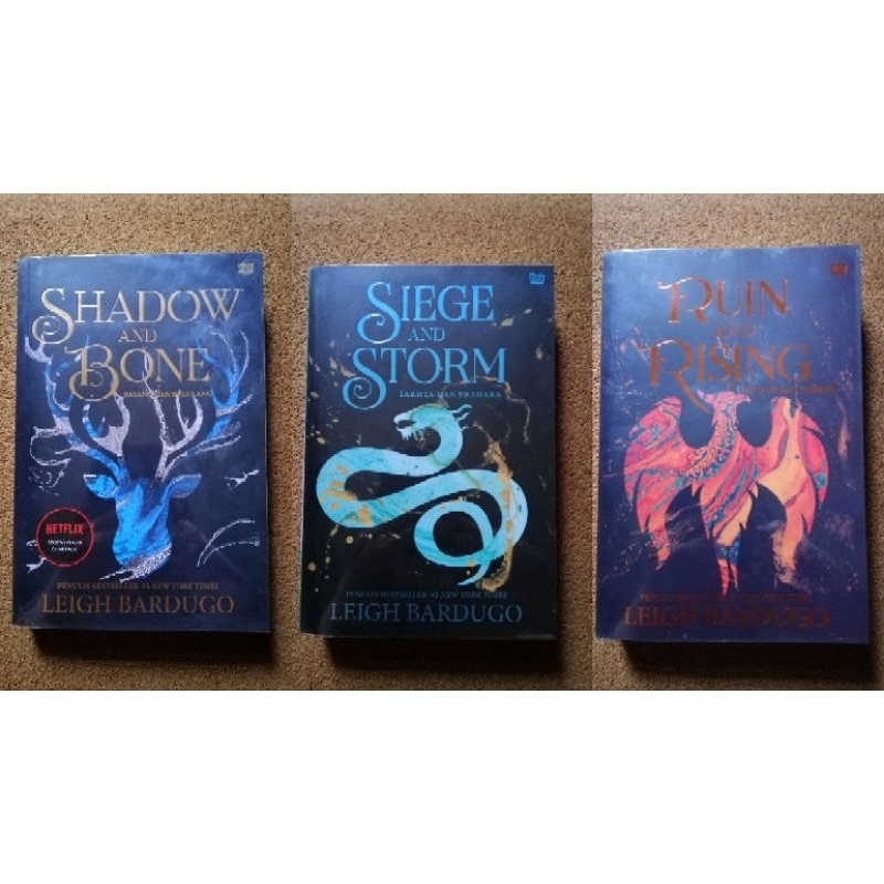 Jual Preloved Paket Shadow and Bone, Ruin and Rising, Siege and Storm ...