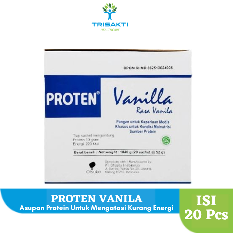 Jual Proten Susu Tinggi Protein Rasa Vanila 1 Box Isi 20 Sachet ...