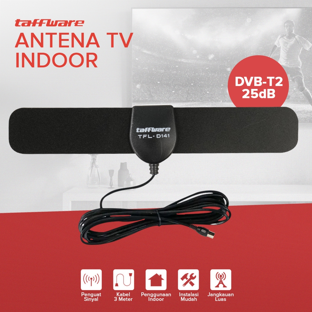 Antena TV D141 Amplifier Booster D15 Outdoor Indoor Digital DVB-T2 High  Gain 25dB 4K 2K 1080P Full HD Anten Set Top Box STB SIGNAL Sinyal Jernih