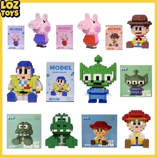 LOZTOYS Mainan Balok Toy Story Edukasi Karakter Kartun Block Nano DIY Alien Buzz 3D Puzzle Blok Mini