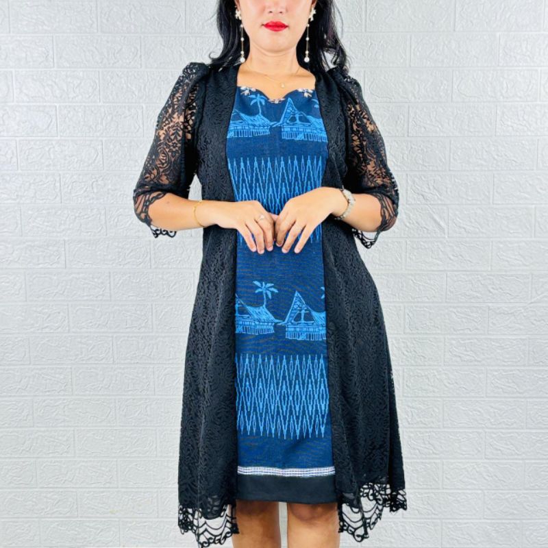dress ulos batak modern Model Kebaya dan Dress Kombinasi Ulos Batak 2024