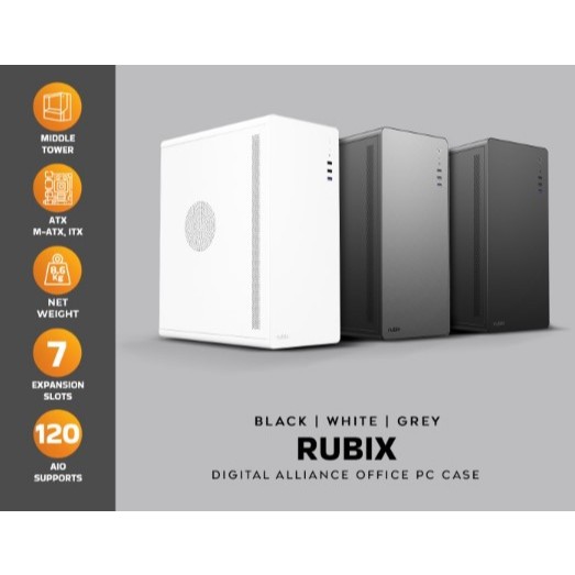 Jual Casing PC Digital Alliance Rubix Essential + PSU 350Watt | Shopee ...