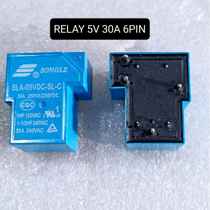 Jual RELAY 5V 30A 6 PIN SONGLE RILEY 5 VOLT 5VOLT 6 KAKI | Shopee Indonesia