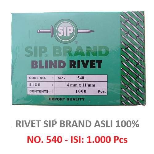 Jual Blind Rivet No. 540 - Paku Rivet Merk SIP Brand | Shopee Indonesia