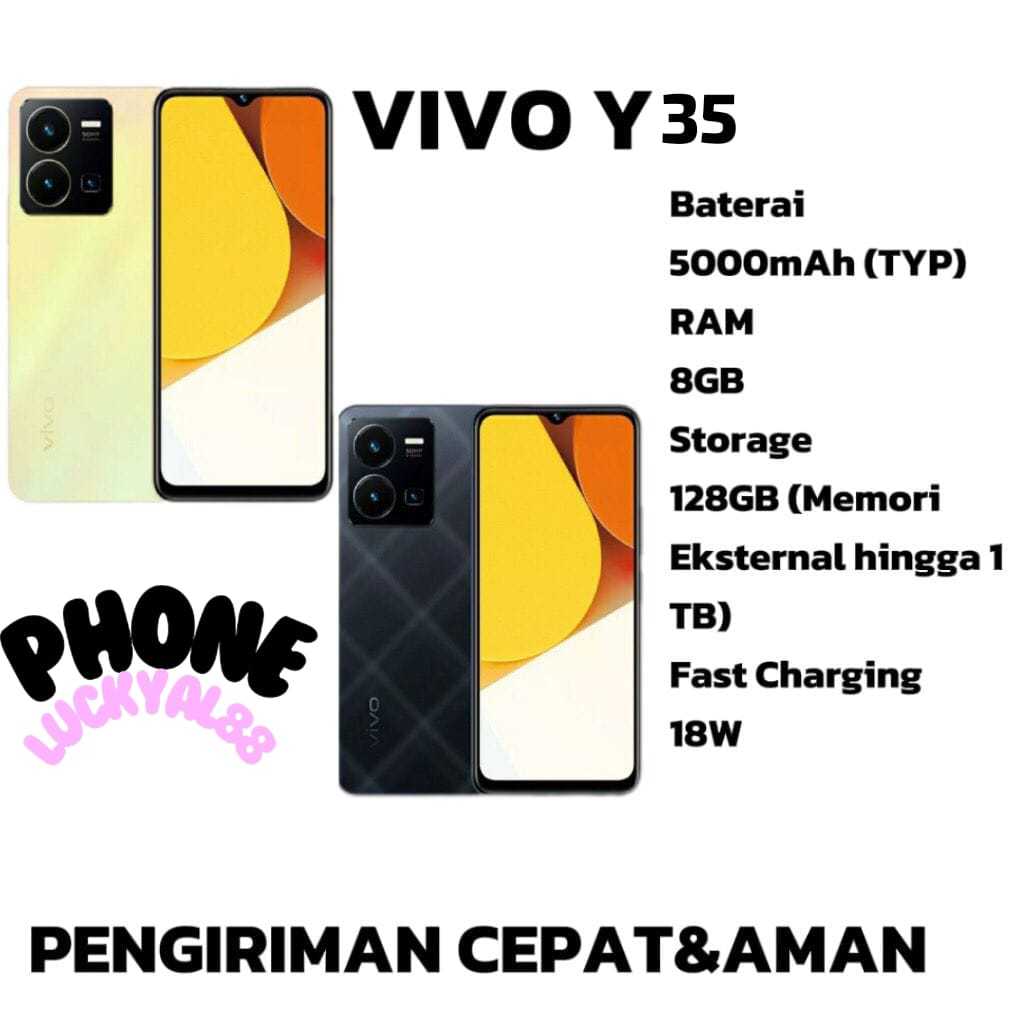 Jual HANDPHONE SMARTPHONE VIVO Y35 RAM 8GB ROM 128GB TERMURAH DI SHOPEE ...