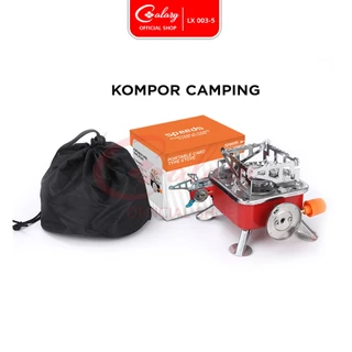 𝐂𝐀𝐋𝐀𝐑𝐘 Kompor Gas Alat Masak Mini Outdoor Kompor Lipat Kovar Nesting Camping Stove Foldable 003-5